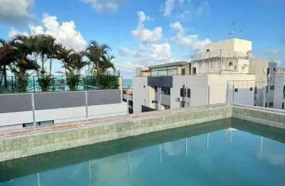 Flat com 1 dormitório à venda, 21 m² por r$ 365.000 - cabo branco - joão pessoa/pb