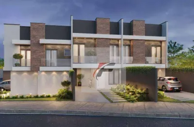Sobrado com 3 dormitórios à venda, 88 m² por r$ 580.000 - campo comprido - curitiba/pr