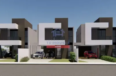 Sobrado novo de esquina à venda com tres quartos sendo uma suíte com closet, no bairro  parque da f