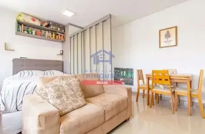 Lindo studio com 1 dormitório à venda, centro, curitiba, pr por r$320 mil