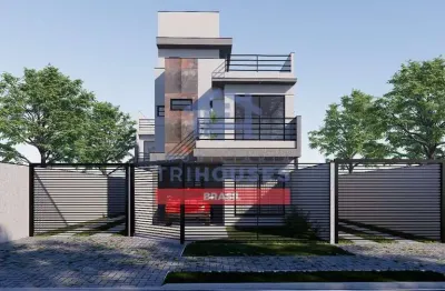 Belo triplex à venda no xaxim, com 3 dormitórios, sendo uma suíte, e terraço, em uma ótima localiza