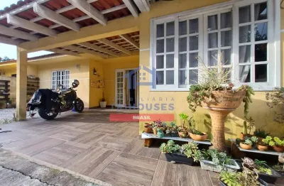 Linda casa térrea com 2 dormitórios e edícula a venda no bairro weissópolis, pinhais, pr