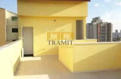 Cobertura para venda em santo andré, vila camilópolis, 2 dormitórios, 1 suíte, 2 banheiros, 1 vaga