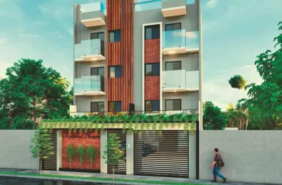 Apartamento garden para venda em santo andré, campestre, 2 dormitórios, 1 banheiro, 1 vaga