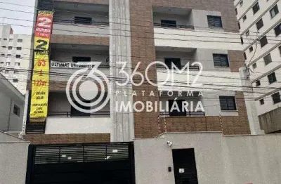 Cobertura para venda em santo andré, vila assunção, 2 dormitórios, 1 suíte, 3 banheiros, 2 vagas