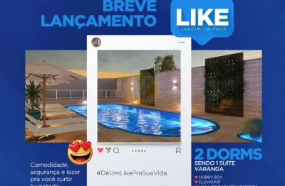 Like jd oriente - 2 dormitórios sendo 1 suíte - lançamento