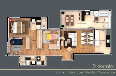 Apartamento com 3 dormitórios à venda, 95 m² por r$ 630.000,00 - edificio luxor residencial - itu/sp