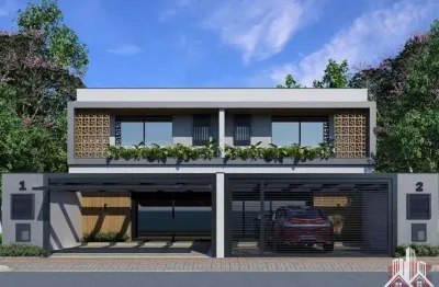 Sobrado geminado alto padrão para venda em joinville, jardim sofia, 3 dormitórios, 3 suítes, 4 banheiros, 2 vagas