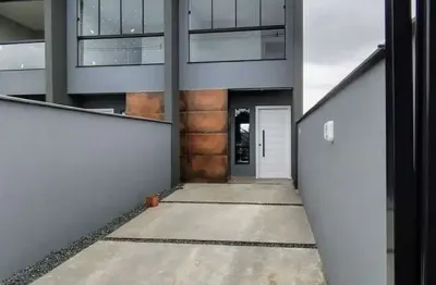Sobrado geminado para venda em joinville, vila nova, 2 suítes, 3 banheiros, 2 vagas