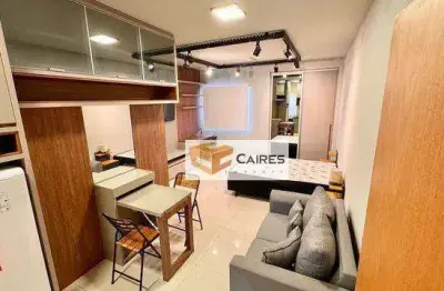 Kitnet com 1 dormitório para alugar, 35 m² por r$ 4.090,00/mês - jardim brasil - campinas/sp