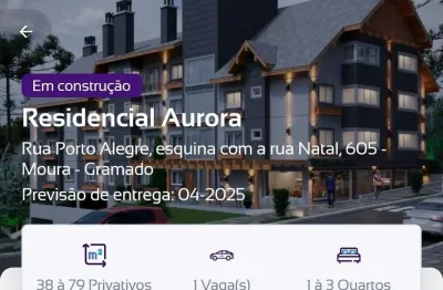 Apartamento com 1 quarto à venda na porto alegre, 605, moura, gramado
