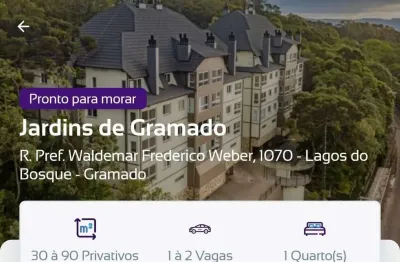 Apartamento com 2 quartos à venda na pref. waldemar frederico weber, 1070, moura, gramado por r$ 1.320.000