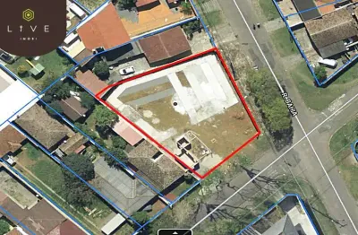 Terreno comercial à venda na rua augusto de mari, 1656, guaíra, curitiba, 837 m2 por r$ 1.050.000