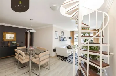 Cobertura com 3 quartos à venda na rua desembargador arthur leme, 351, bacacheri, curitiba, 197 m2 por r$ 1.297.000