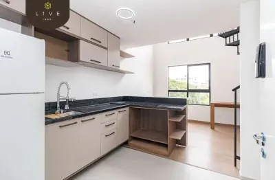Loft com 1 quarto para alugar na rua arthur mohr, 326, portão, curitiba, 35 m2 por r$ 3.900