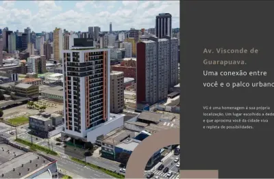Apartamento com 2 quartos à venda na avenida visconde de guarapuava, 2134, centro, curitiba, 46 m2 por r$ 628.000