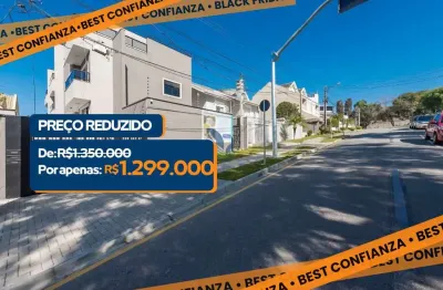 Casa em condomínio fechado com 3 quartos à venda na rua eugênio guariza, 137, são lourenço, curitiba por r$ 1.299.000