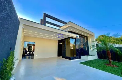 Linda casa com piscina, 3 quartos, 1 suite, 4 vagas garagem, terreno 10x20 prox av. brasilia, e do centro de fazenda rio grande, fn 041 99864-4995