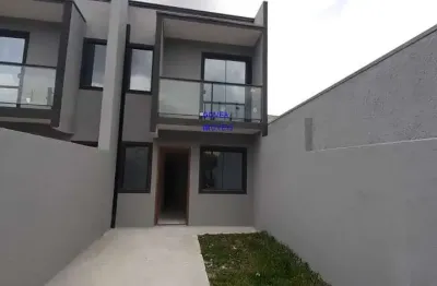 Sobrado 82m² 3 quartos,  sala 2 ambientes, churrasqueira, 2 vagas, 2 banheiros, terraço, sacada, o menor preço da região, finacia. fn 041 99864-4995