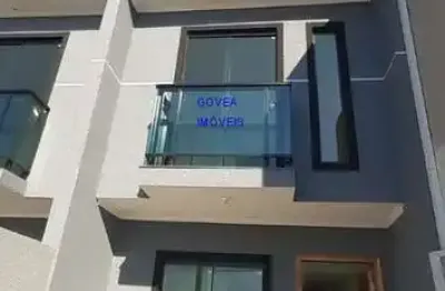 Sobrado 70m² 2 quartos, um com terraço, edicula com churrasqueira, 2 vagas, banheiro mais lavabo, preço de planta, vitória régia- cic curitiba pr