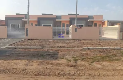 Casa litoral r$279mil , guaratuba/pr, 2quartos, suíte,garagem,55m², financia,950m do mar.