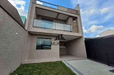 Sobrado com 3 dormitórios à venda, 126 m² por r$ 760.000,00 - xaxim - curitiba/pr