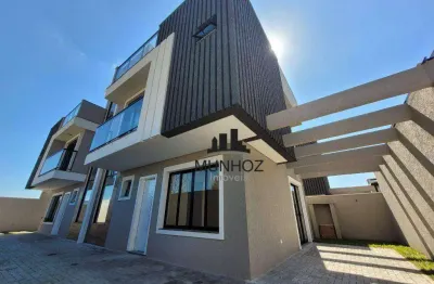 Sobrado com 3 dormitórios à venda, 182 m² por r$ 890.000,00 - orleans - curitiba/pr