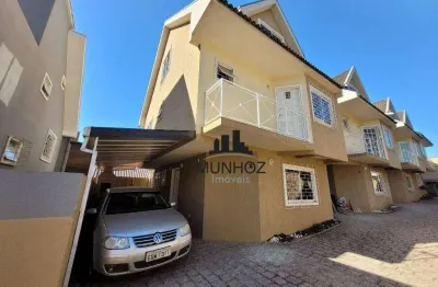 Sobrado mobiliado com 3 dormitórios à venda, 131 m² por r$ 765.000 - santa felicidade - curitiba/pr