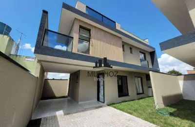 Sobrado com 3 dormitórios à venda, 122 m² por r$ 699.000,00 - capão raso - curitiba/pr