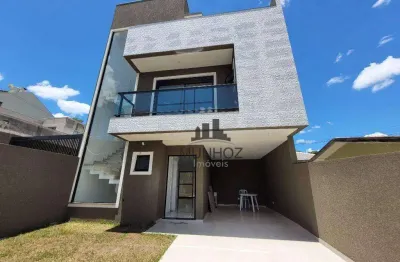 Sobrado com 3 dormitórios à venda, 137 m² por r$ 779.000,00 - xaxim - curitiba/pr