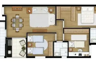Apartamento com 3 quartos à venda na rua gonzaga franco, vila guiomar, santo andré, 84 m2 por r$ 600.000
