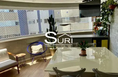 Apartamento com 3 dormitórios à venda, 126 m² por RS 1.390.000,00 - Vila Scarpelli - Santo André-SP