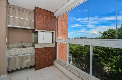 Lindo apartamento mobiliado de 3 quartos andar alto vista livre no estreito - florianópolis sc