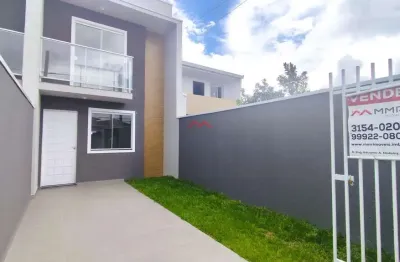Casa com 2 quartos à venda na rua hamílcar pizzatto, tatuquara, curitiba, 76 m2 por r$ 360.000