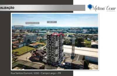 Apartamento com 3 quartos à venda na santos dumont, vila operária, campo largo, 84 m2 por r$ 728.900