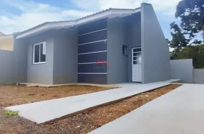 Casa em condomínio fechado com 2 quartos à venda na rua salmão, jardim três rios, campo largo, 41 m2 por r$ 215.000