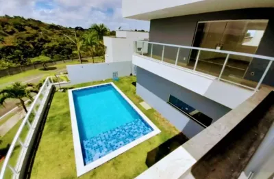 Casa em condomínio fechado com 4 quartos à venda na rua principal, alphaville (abrantes), camaçari, 415 m2 por r$ 1.900.000