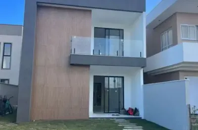 Casa em condomínio fechado com 4 quartos à venda na rua rio das graças, recreio ipitanga, lauro de freitas, 146 m2 por r$ 895.000
