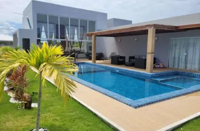 Casa em condomínio fechado com 4 quartos à venda na rua manoel leal, barra do jacuípe, camaçari por r$ 1.230.000