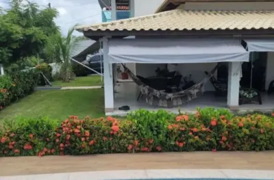 Casa em condomínio fechado com 3 quartos à venda na rua manoel leal, barra do jacuípe, camaçari, 300 m2 por r$ 835.000