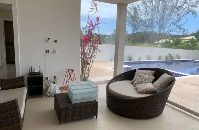 Casa em condomínio fechado com 5 quartos para alugar na rodovia ba-099 - estrada do côco km 08, abrantes, camaçari, 300 m2 por r$ 10.500