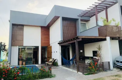 Casa em condomínio fechado com 5 quartos à venda na rua a, barra do jacuípe, camaçari, 141 m2 por r$ 670.000