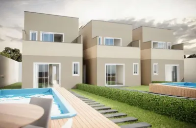 Casa em condomínio fechado com 3 quartos à venda na rodovia ba-099 - estrada do côco, 10, barra do jacuípe, camaçari, 80 m2 por r$ 600.000