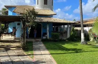 Casa em condomínio fechado com 5 quartos à venda na rua praia do atlântico, 4, abrantes, camaçari, 1200 m2 por r$ 1.280.000