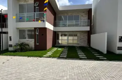 Casa em condomínio fechado com 4 quartos à venda na rua carlos conceição, buraquinho, lauro de freitas, 136 m2 por r$ 965.000