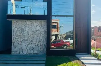 Casa em condomínio fechado com 4 quartos à venda na rua sucupió, 39, abrantes, camaçari, 150 m2 por r$ 1.100.000