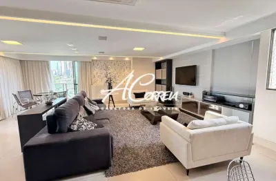 Apartamento alto padrão mobiliado com vista mar em cabo branco