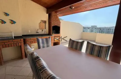 Cobertura duplex praia grande em ubatuba-sp com 3 suítes,varanda gourmet com churrasqueira,2 vagas de garagem