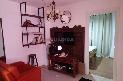 Apartamento com 1 dormitório, mobiliado, e 1 vaga de garagem no bairro sarandi