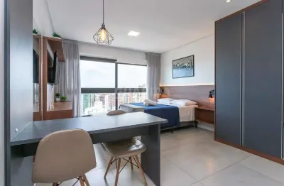 Apartamento estilo stúdio , no bairro petrópolis, com 1 vaga de garagem, andar alto!